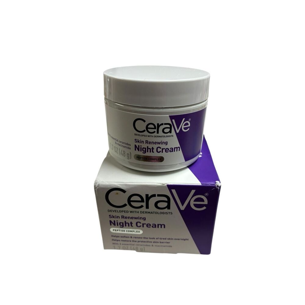CeraVe Skin Renewing Night Cream 1.7‎ oz | Peptide Complex | New